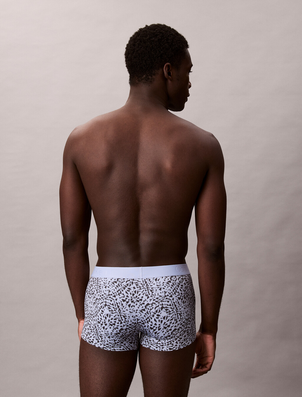 Low Rise Trunks - CK Black, ACUTE PRINT_FORGED IRON, hi-res