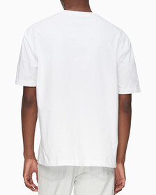 Calvin Logo Crew Neck Tee, Brilliant White, hi-res