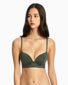 INVISIBLES PUSH UP PLUNGE BRA, New Slate, hi-res