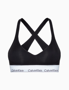 Icon Cotton Lift Pluge Bra, BLACK, hi-res