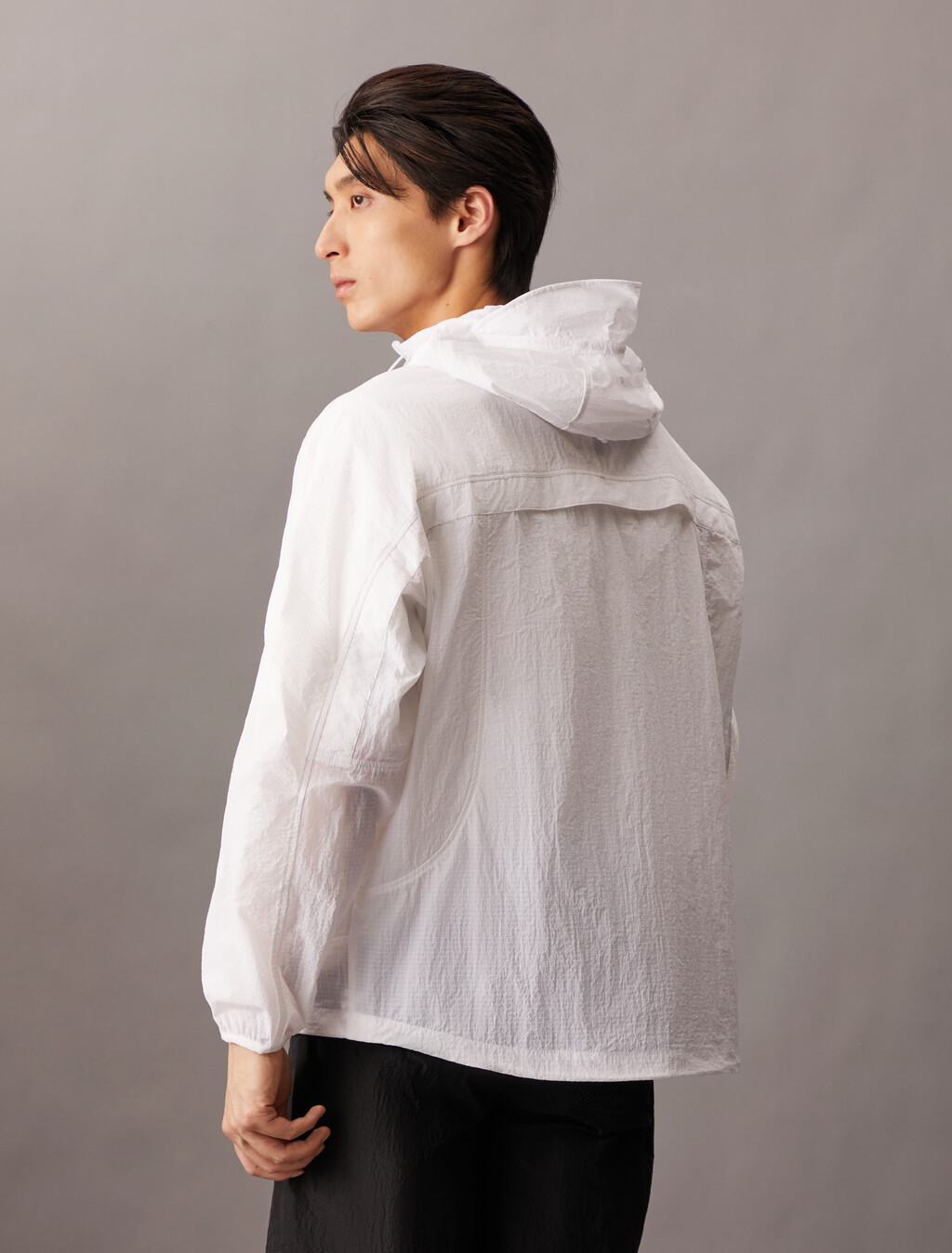 Cooling UV Protect Mixed Media Windbreaker, Bright White, hi-res