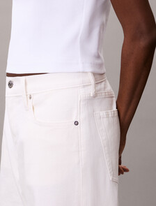 Cotton Stretch Rib Baby Tee, Bright White, hi-res