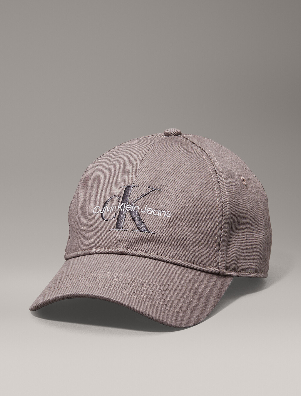 Twill Logo Cap, Charcoal Gray, hi-res