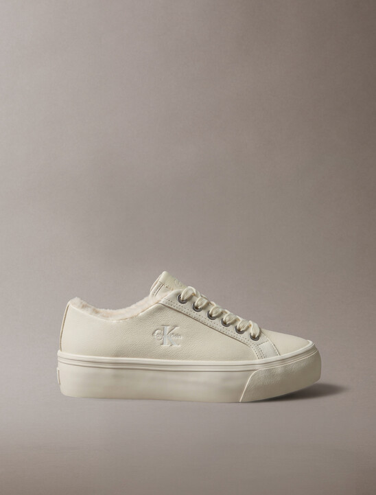 Leather Signature Platform Trainers