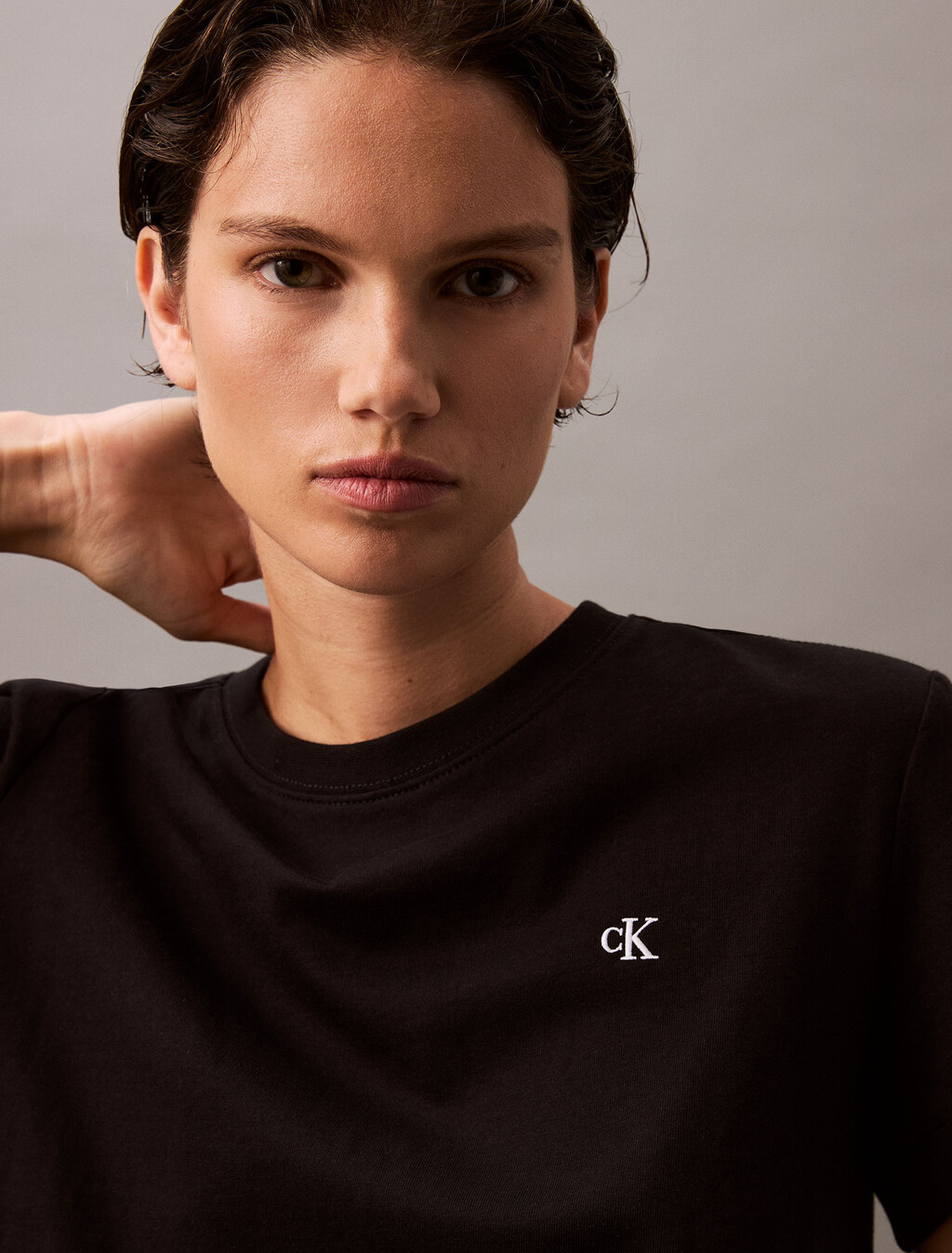 Classic Slim Tee, Black, hi-res