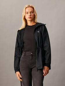 Waisted Zip Up Jacket, Ck Black, hi-res