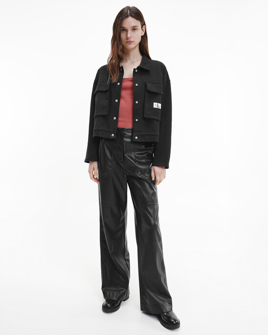 BADGE HEAVYWEIGHT KNIT OVERSHIRT