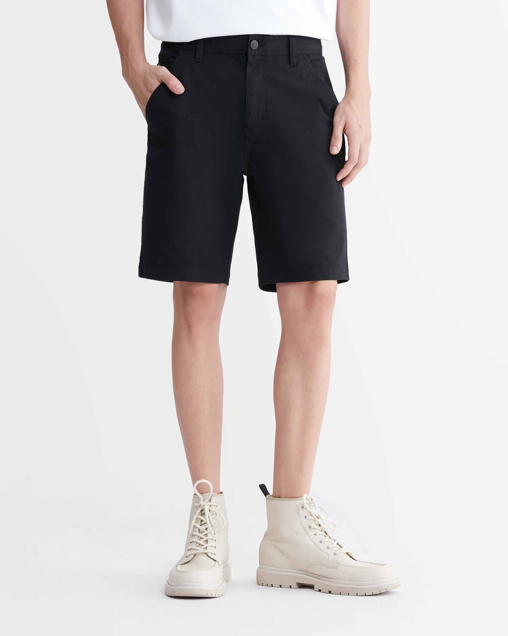 Monogram Chino Shorts, Ck Black, hi-res
