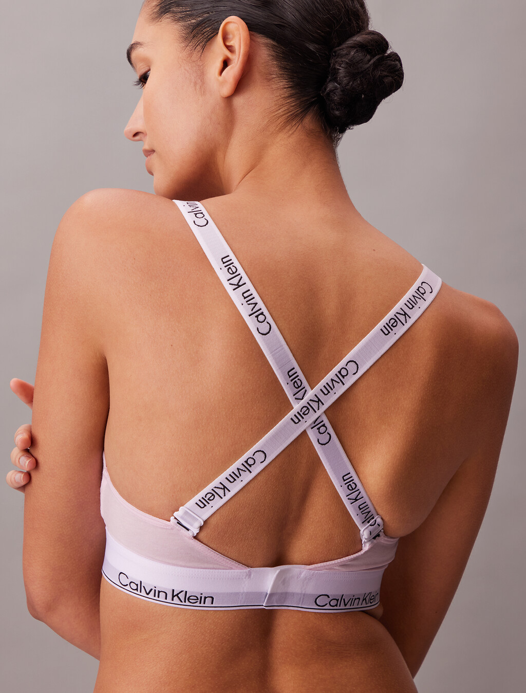 Icon Cotton Lightly Lined Bralette, Cradle Pink, hi-res