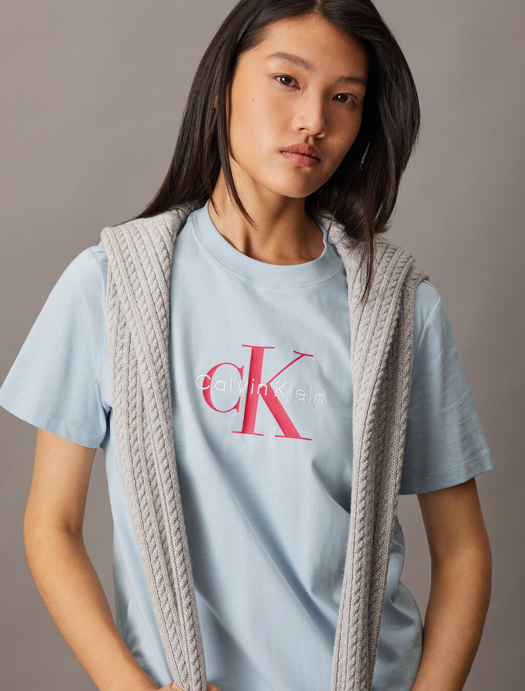 Monogram T-shirt, Niagara Mist, hi-res