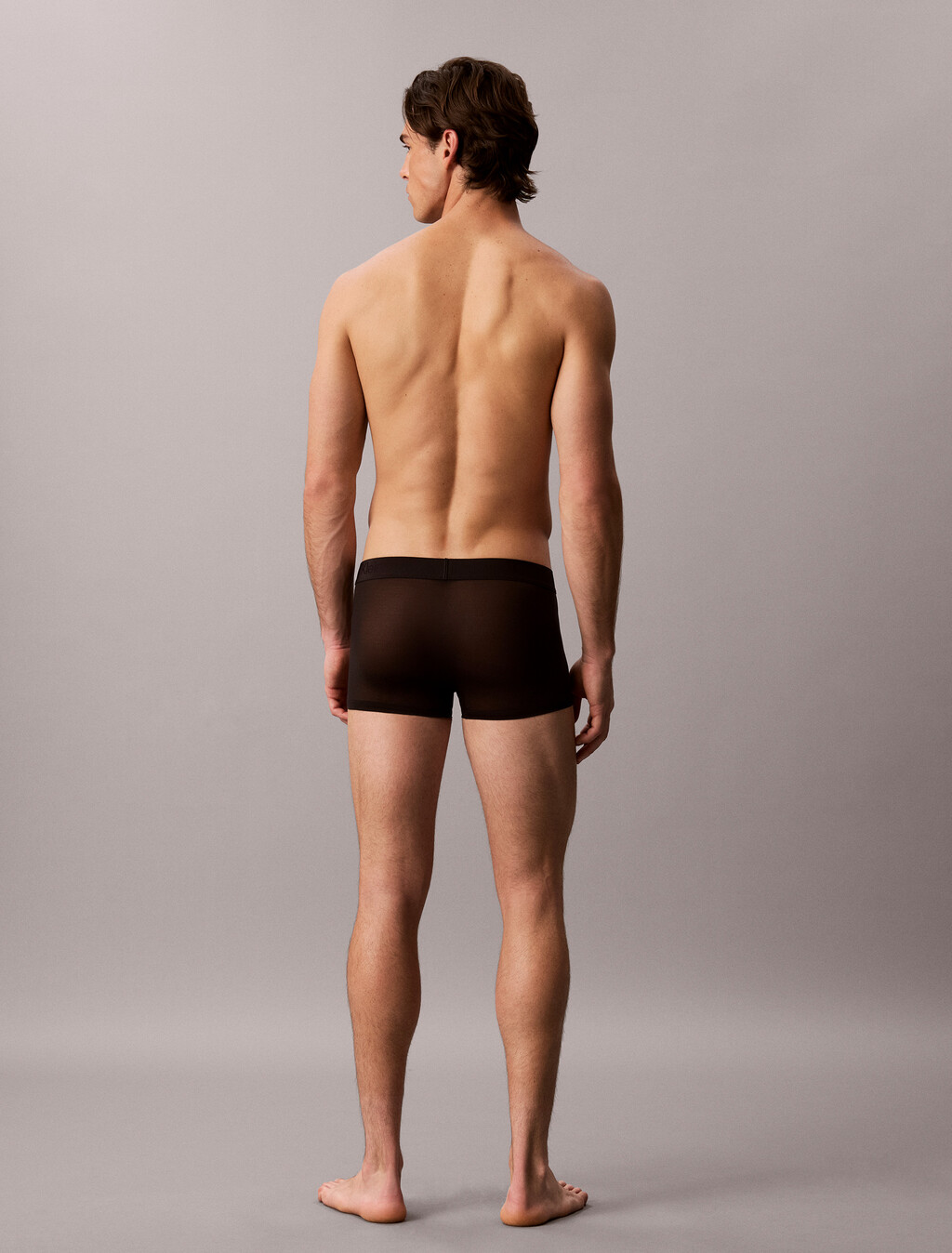 Trunks - CK Black Sheer Mesh, Black, hi-res