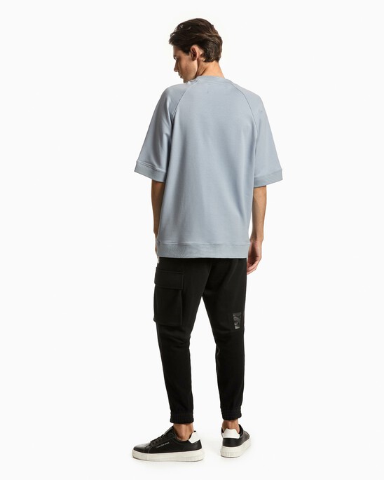 UNISEX INFINITE COOL WAVE PRINT SHORT SLEEVE SWEATSHIRT