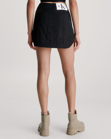 Utility Mini Wrap Skirt, CK BLACK, hi-res