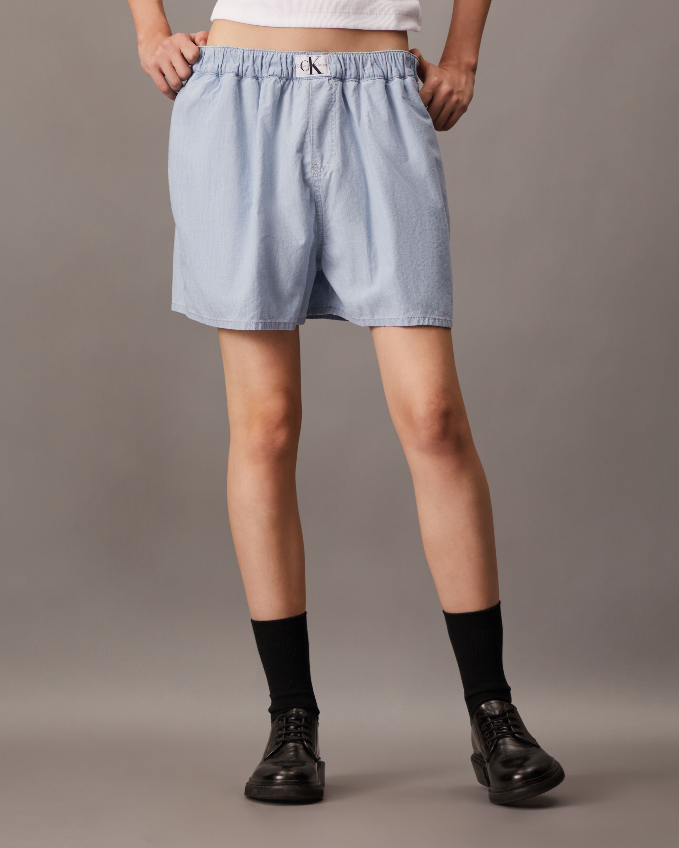Denim boxer shorts deals