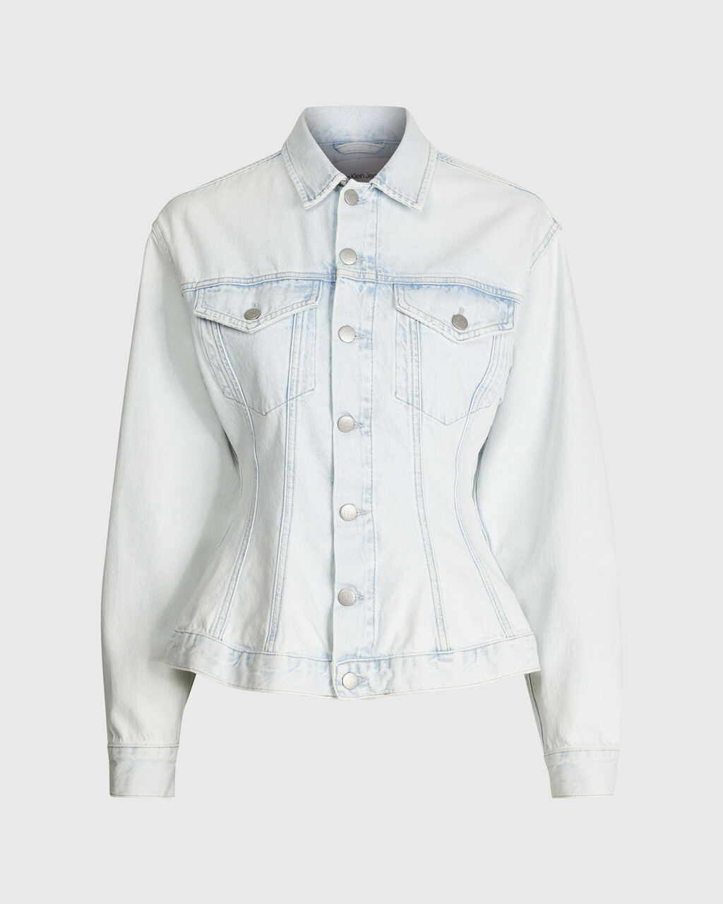 Tailored Denim Corset Jacket, Denim Light, hi-res