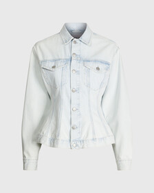 Tailored Denim Corset Jacket, Denim Light, hi-res