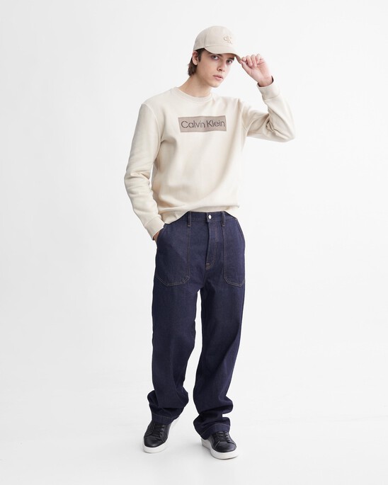 Stencil Logo Patch Terry Sweatshirt