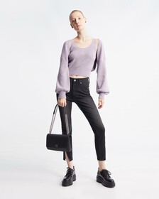 Feminine 2 In 1 Knit Cardigan, LAVENDER AURA, hi-res