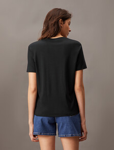 Standard Logo Monogram Tee, Black, hi-res