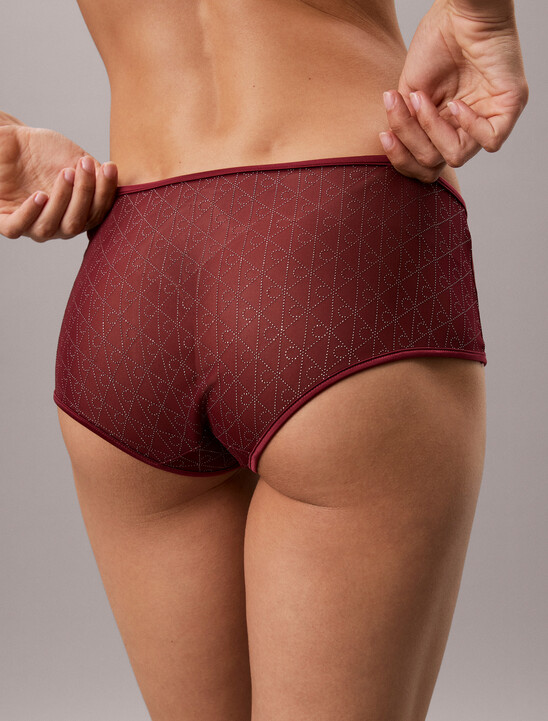 Boy Shorts - Emblem Mesh