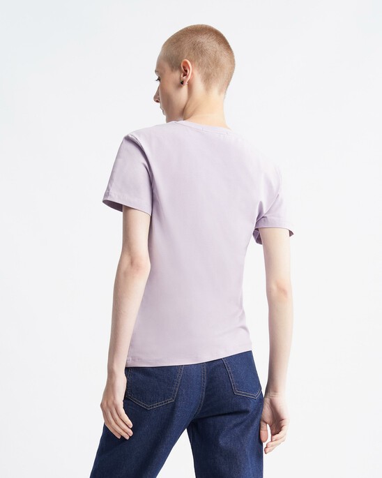 Monogram Box Print Organic Cotton Slim Tee