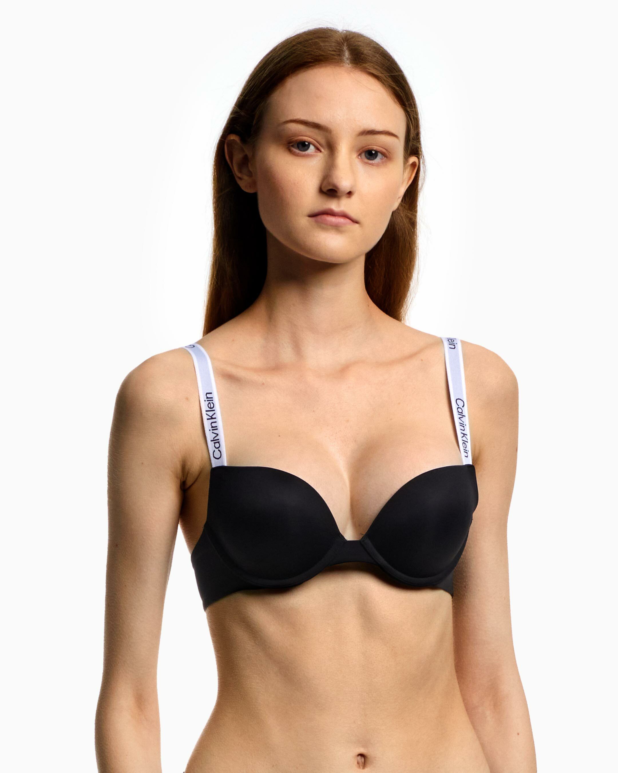 Calvin klein plunge push up bra hotsell