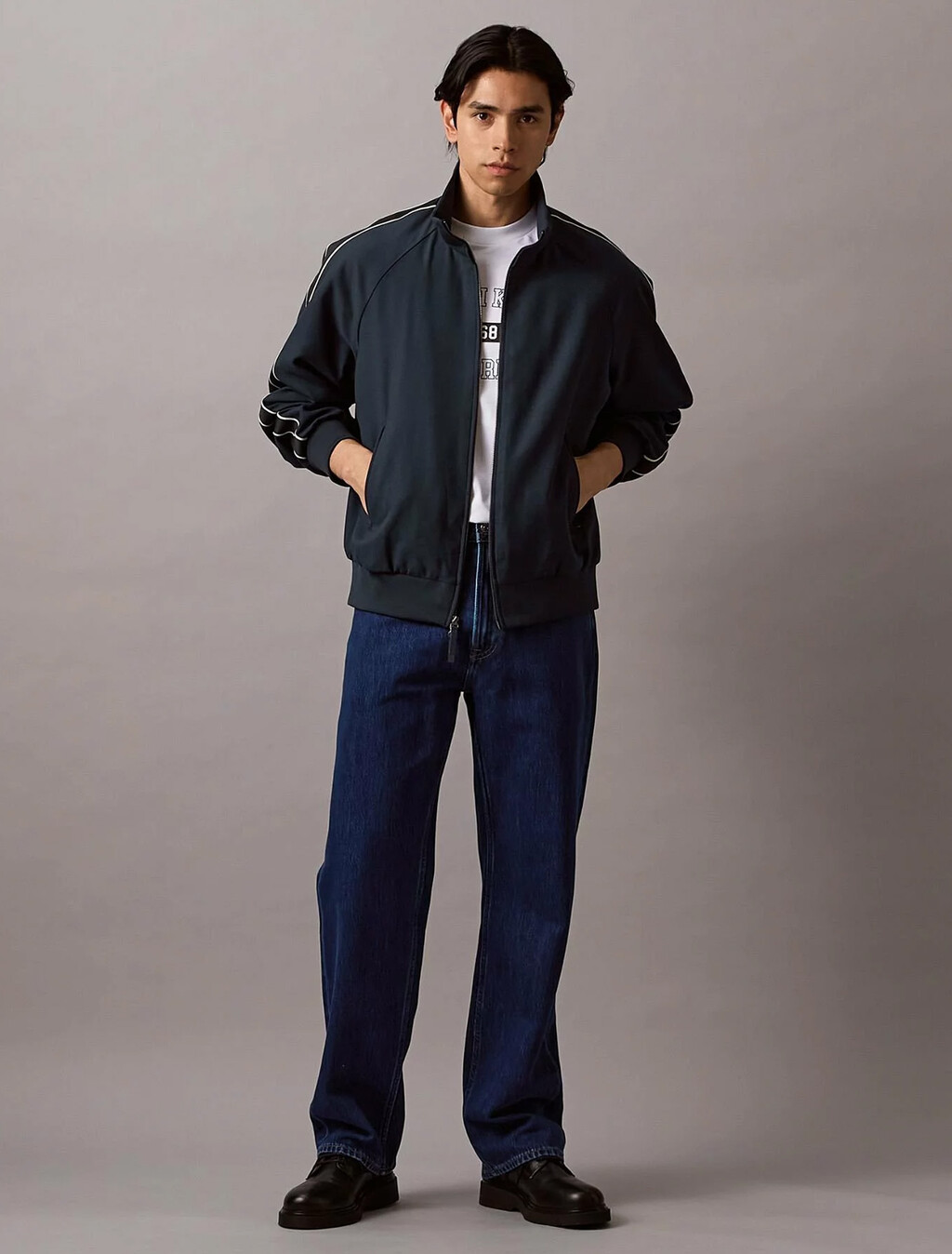 Relaxed Track Jacket, Dark Sapphire, hi-res