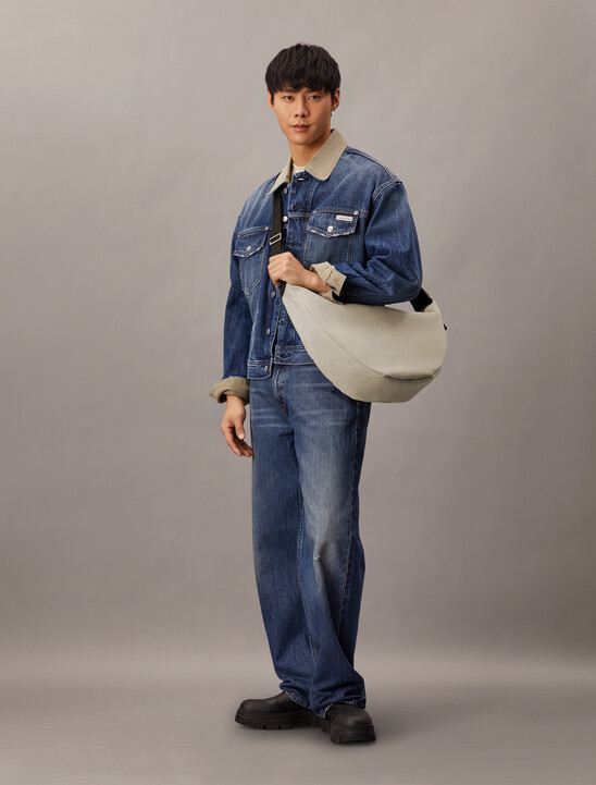 Canvas Crescent Sling Bag