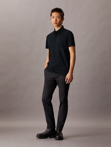 Double Mercerized Cotton Short Sleeve Polo, Vulcan, hi-res