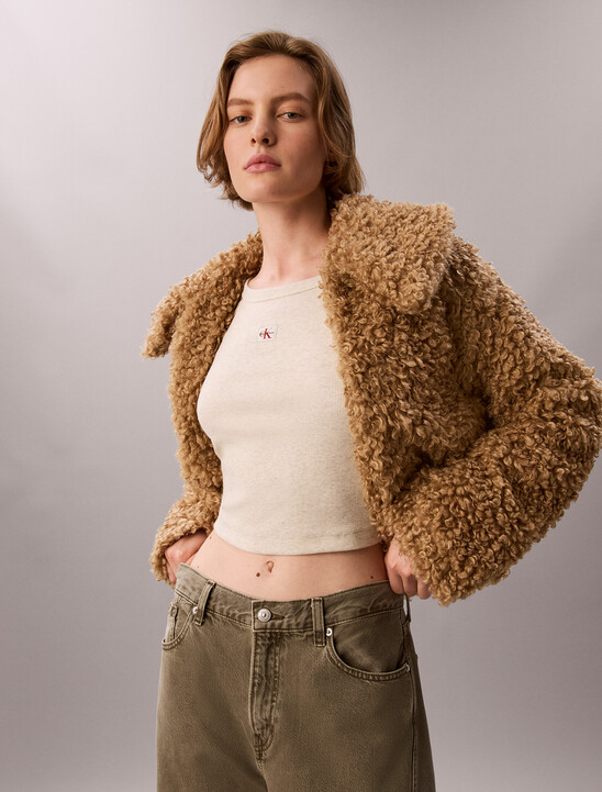 Faux Shearling Teddy Jacket