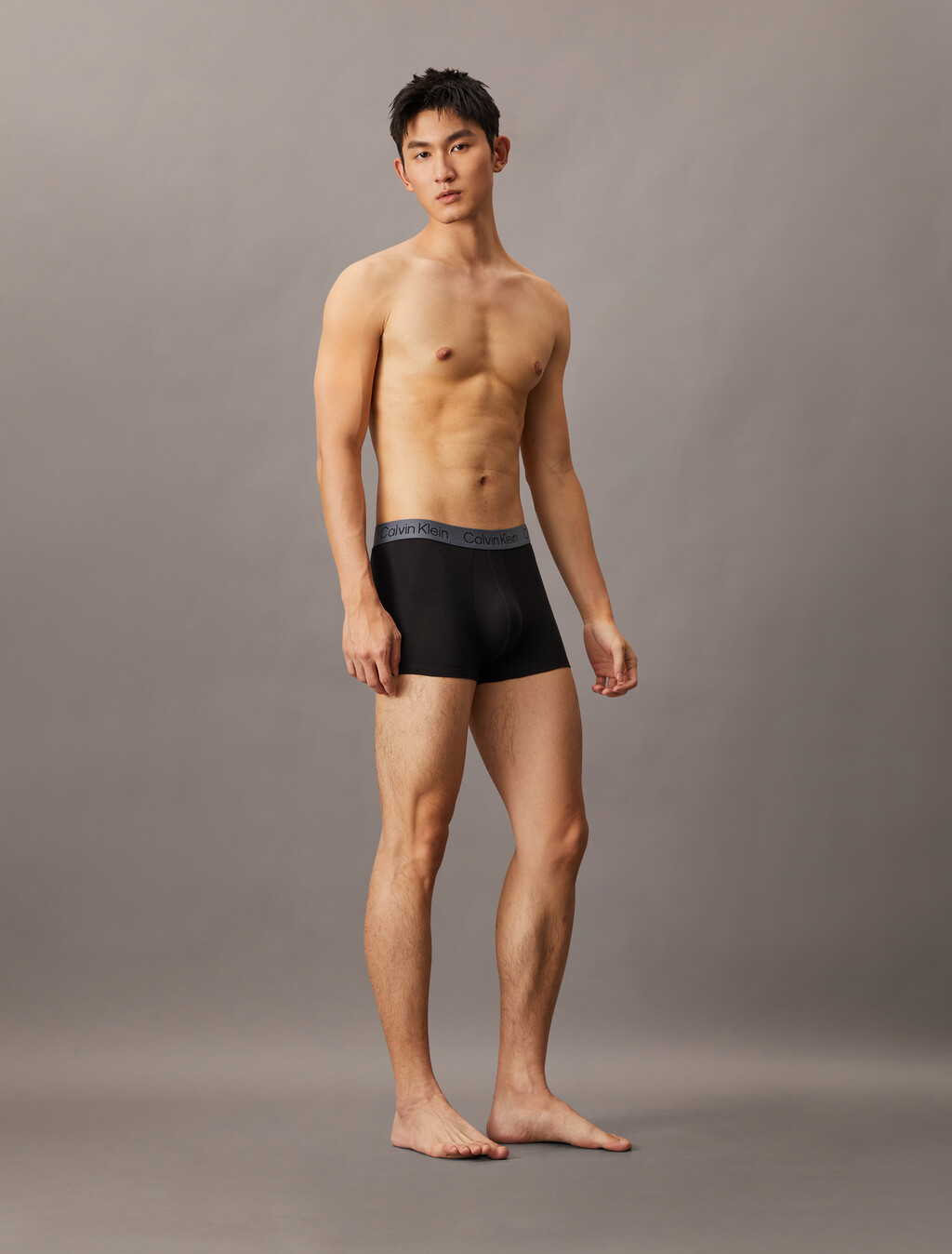 Cotton Modal Trunks 3 Pack, black w/ turbulence wb, hi-res