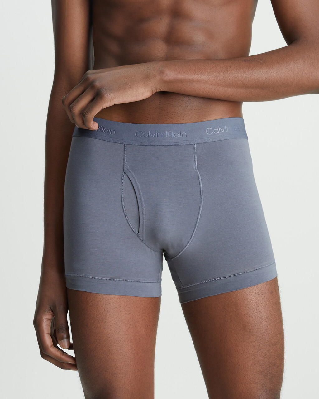 Cotton Stretch Fit Flex Trunks, Asphalt Grey, hi-res