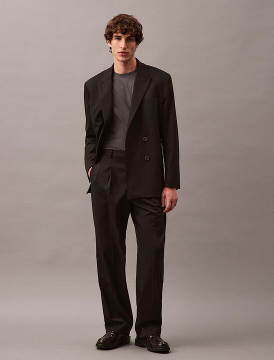 Wool Double Breasted Blazer