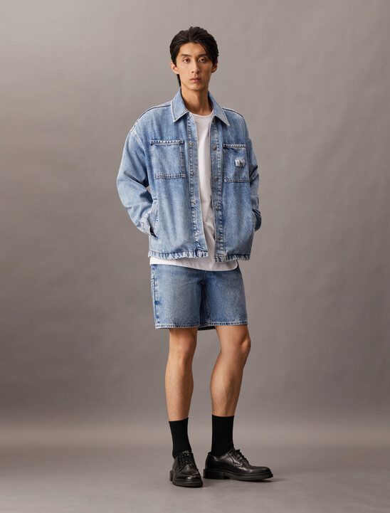 Cooling Straight Denim Shorts