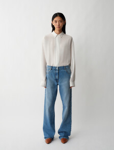 02 Low Rise Straight Jeans, Light Blue, hi-res