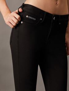 Forever Stretch Black High Rise Skinny Ankle Jeans, Denim Black, hi-res
