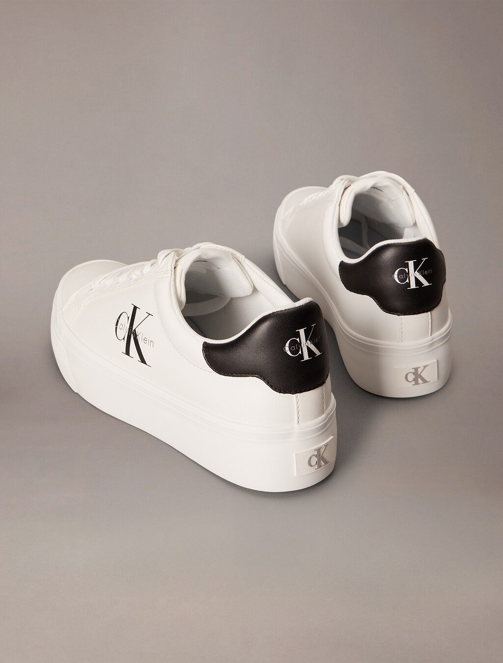 Vulcanized Flatform Lace Up Trainer, Bright White, hi-res