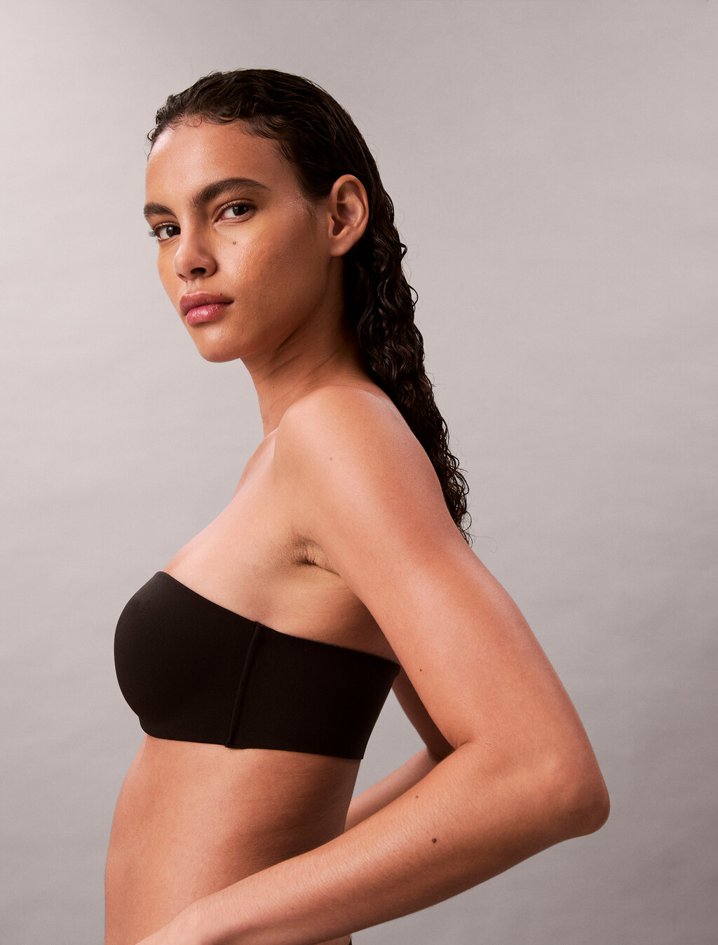 Strapless Bandeau Bra - Perfectly Fit, Black, hi-res