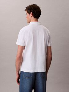 Mercerized Slim Polo, Bright White, hi-res