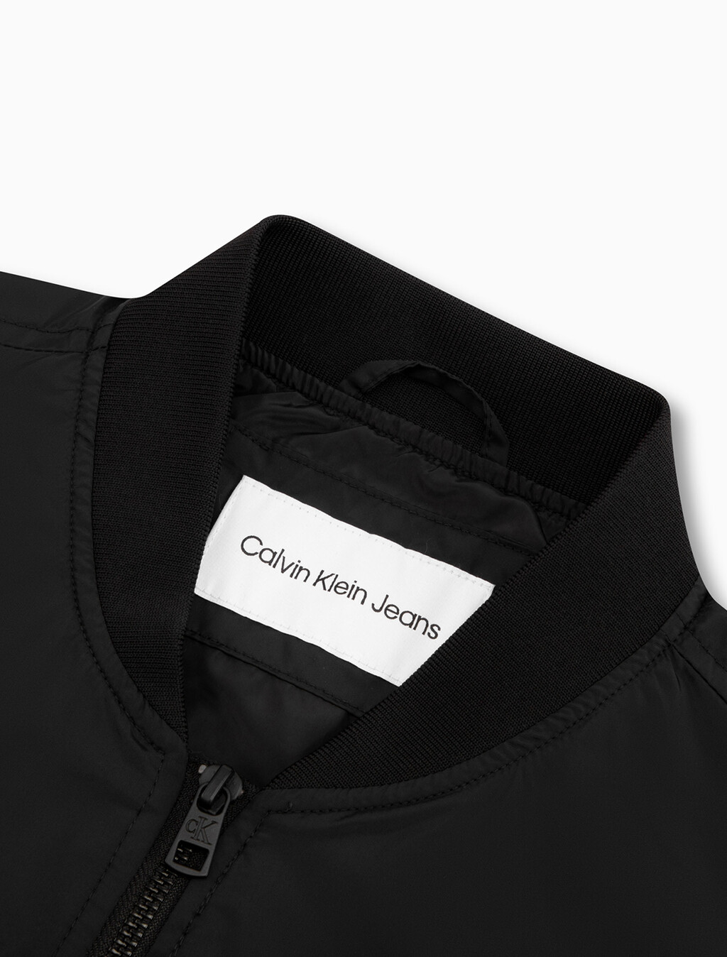 CK Badge Nylon Bomber Jacket, Ck Black, hi-res