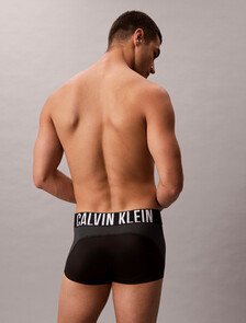 Sport Low Rise Trunks - Intense Power Micro, BLACK W/ WHITE, hi-res