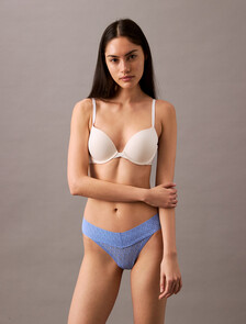 Icon Logo Lace Thong, Glacier, hi-res
