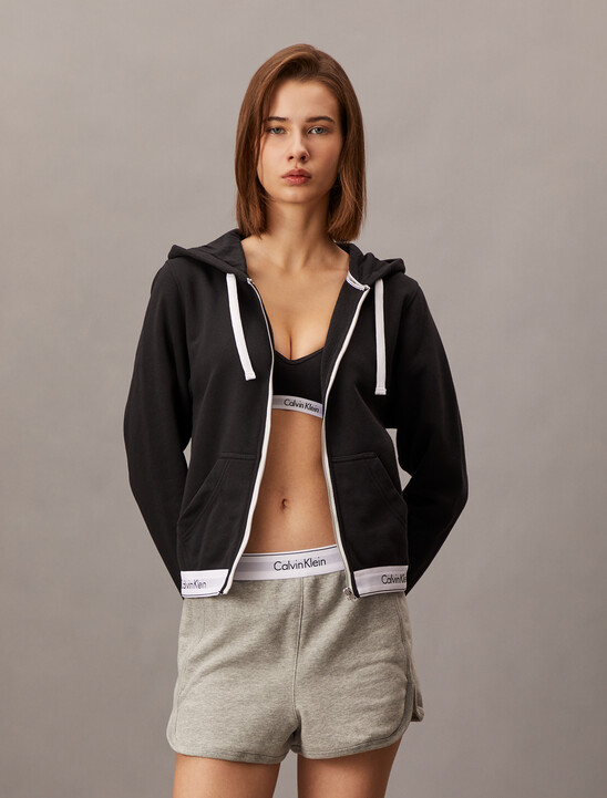 Icon Cotton Zip Through Hoodie