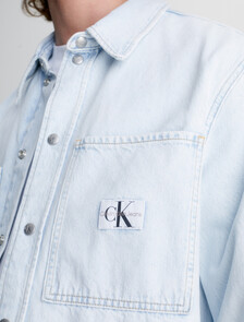 Relaxed Denim Shirt, Denim Light, hi-res