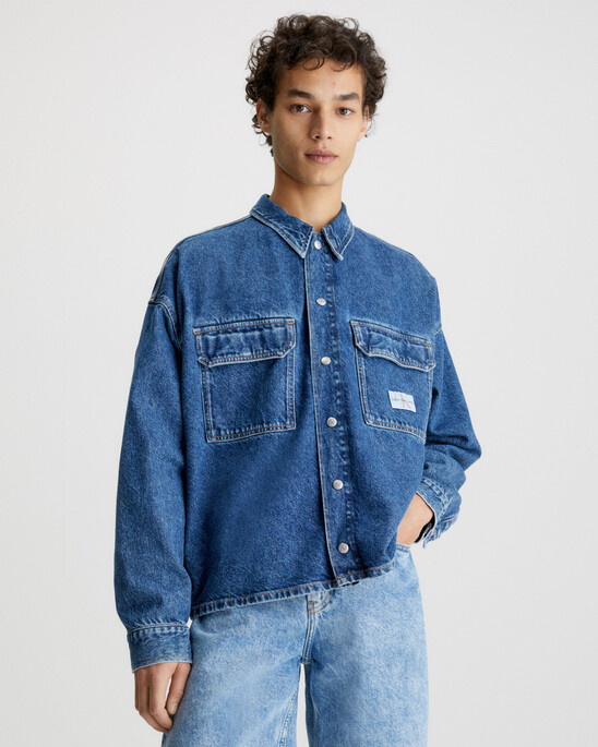 RECYCLED DENIM UTILITY SHIRT