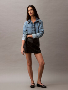 Relaxed Denim Shirt, CK NO03, hi-res