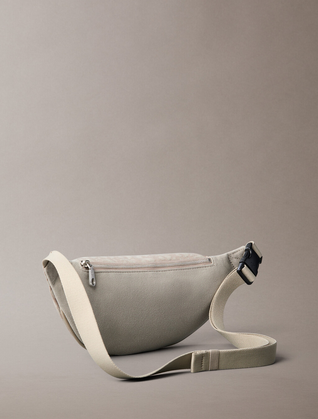 Monogram Jacquard Waist Bag, Caribou/Weathered Teak, hi-res