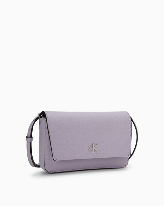 CKJ Minimal Monogram Crossbody Wallet