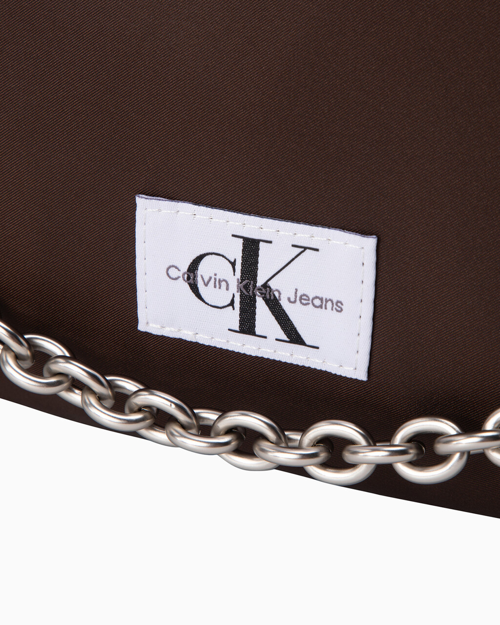 Nylon Chain Shoulder Bag 28Cm, DARK CHESTNUT, hi-res