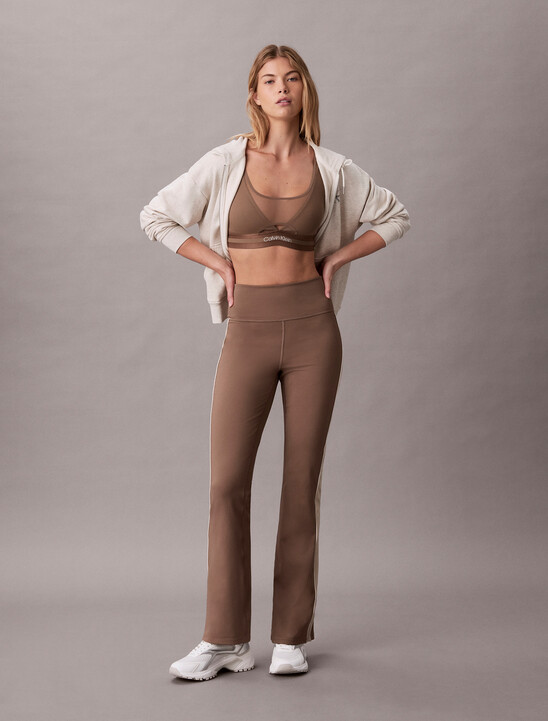 Shine Stripe Flared Leggings